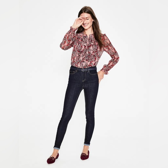 Boden Pink Red Floral Amalie Ruffle Blouse 4 - Picture 3 of 16